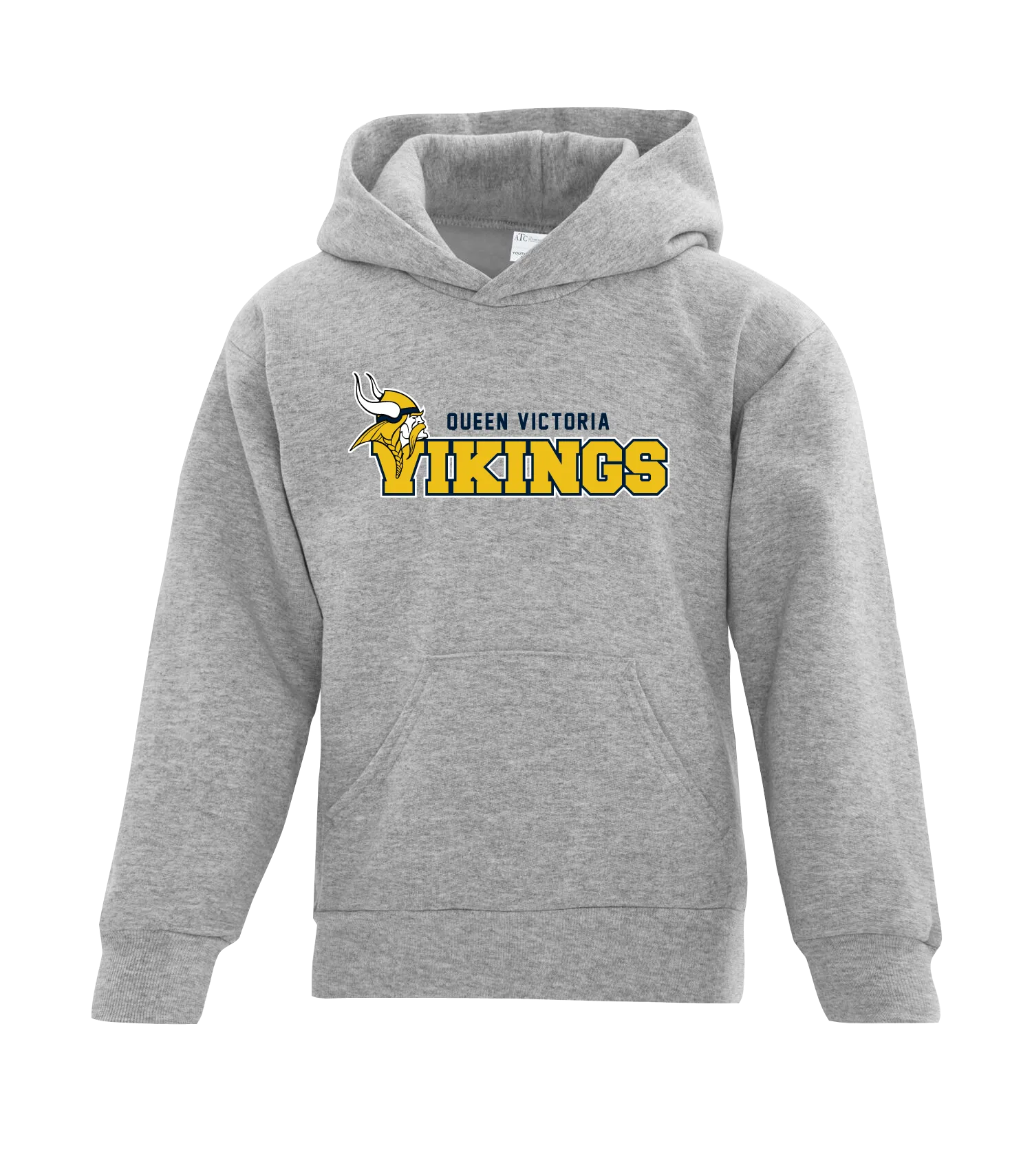 Queen Victoria Youth Cotton Pull Over Hooded Sweatshirt with Embroidered Logo