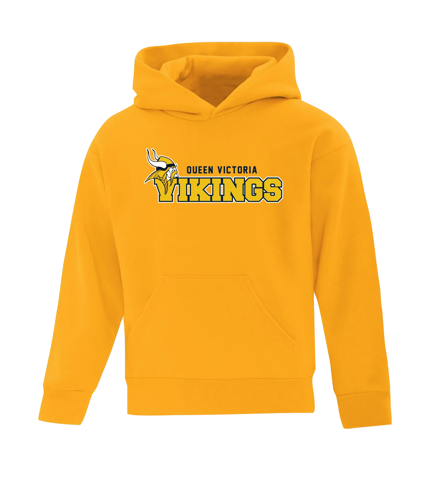 Queen Victoria Youth Cotton Pull Over Hooded Sweatshirt with Embroidered Logo