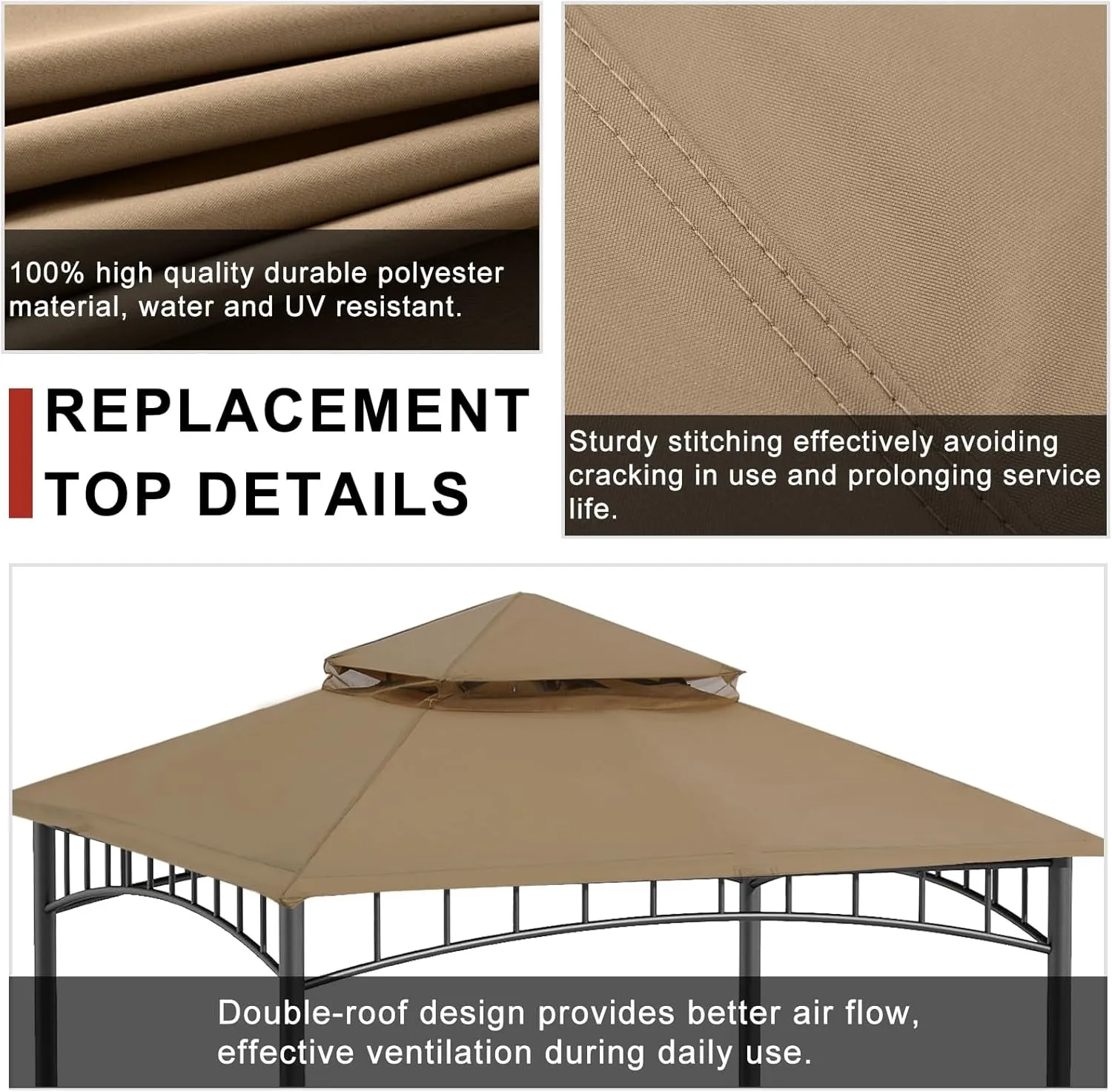 Replacement Top for L-GZ136PST Brown
