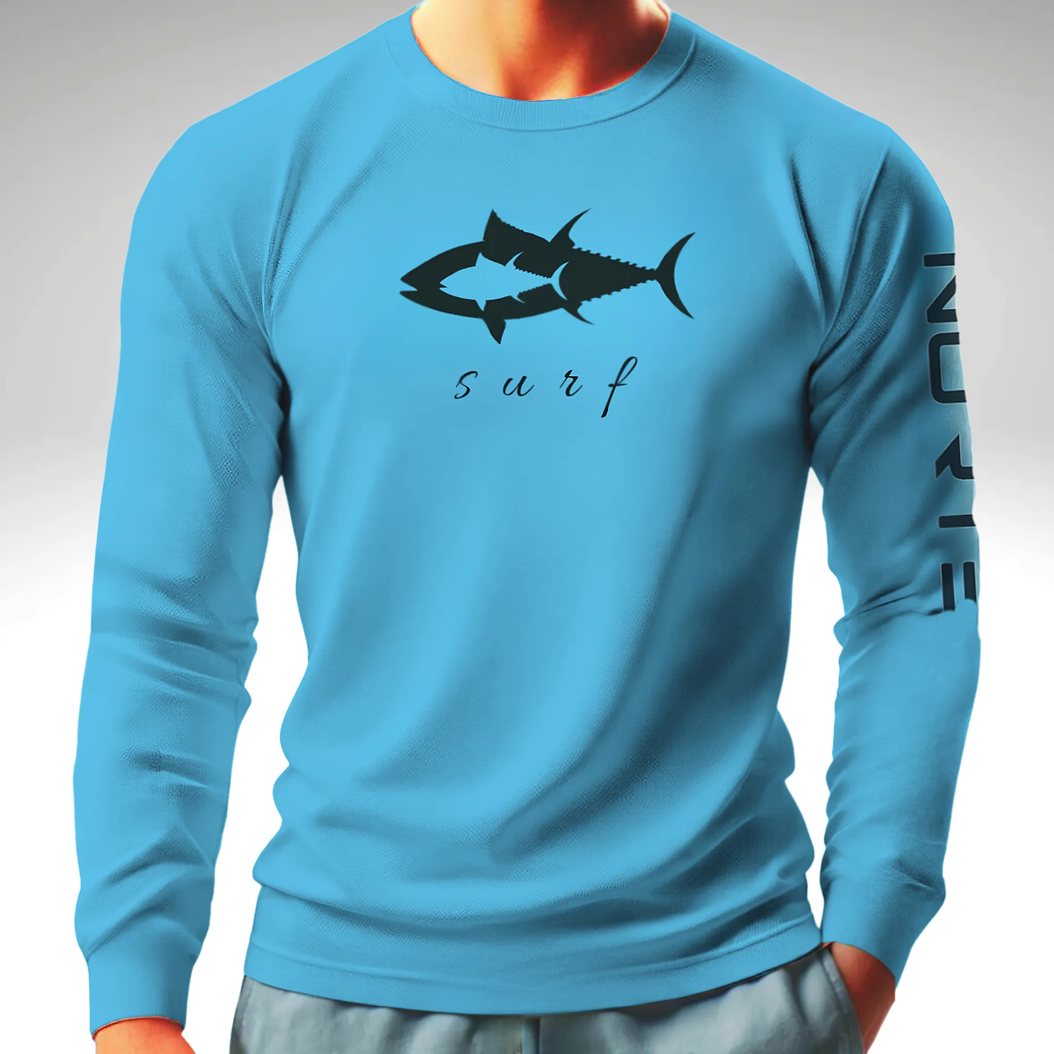 Seamless Protection for Every Adventure – Norte Men's UPF 50 Long Sleeve Rash Guard
