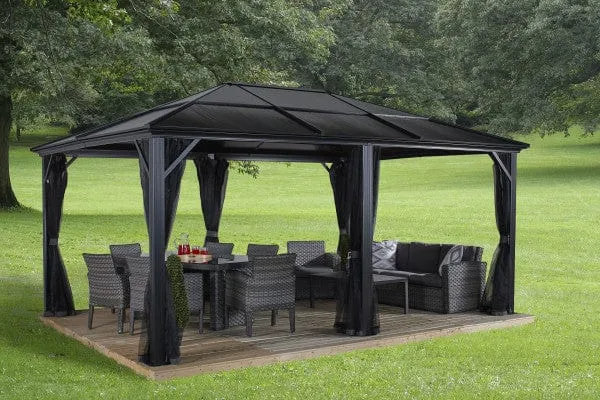 Sojag | Meridien Hardtop Gazebo 12' x 16' PC 8mm Roof #77