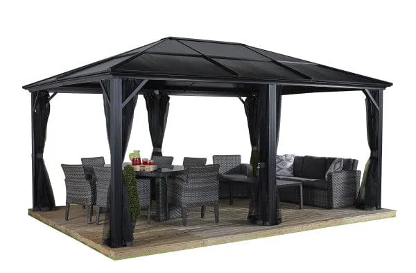 Sojag | Meridien Hardtop Gazebo 12' x 16' PC 8mm Roof #77
