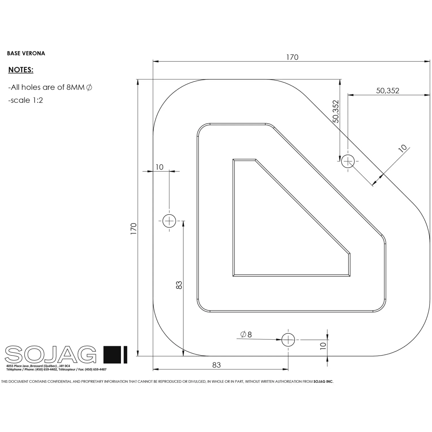 Sojag | Verona Hardtop Gazebo 10' x 14' PC 6mm Roof #77