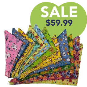 Spring & Summer Bandanas - 60 Assorted Sizes and Patterns by Bandanas Unlimited