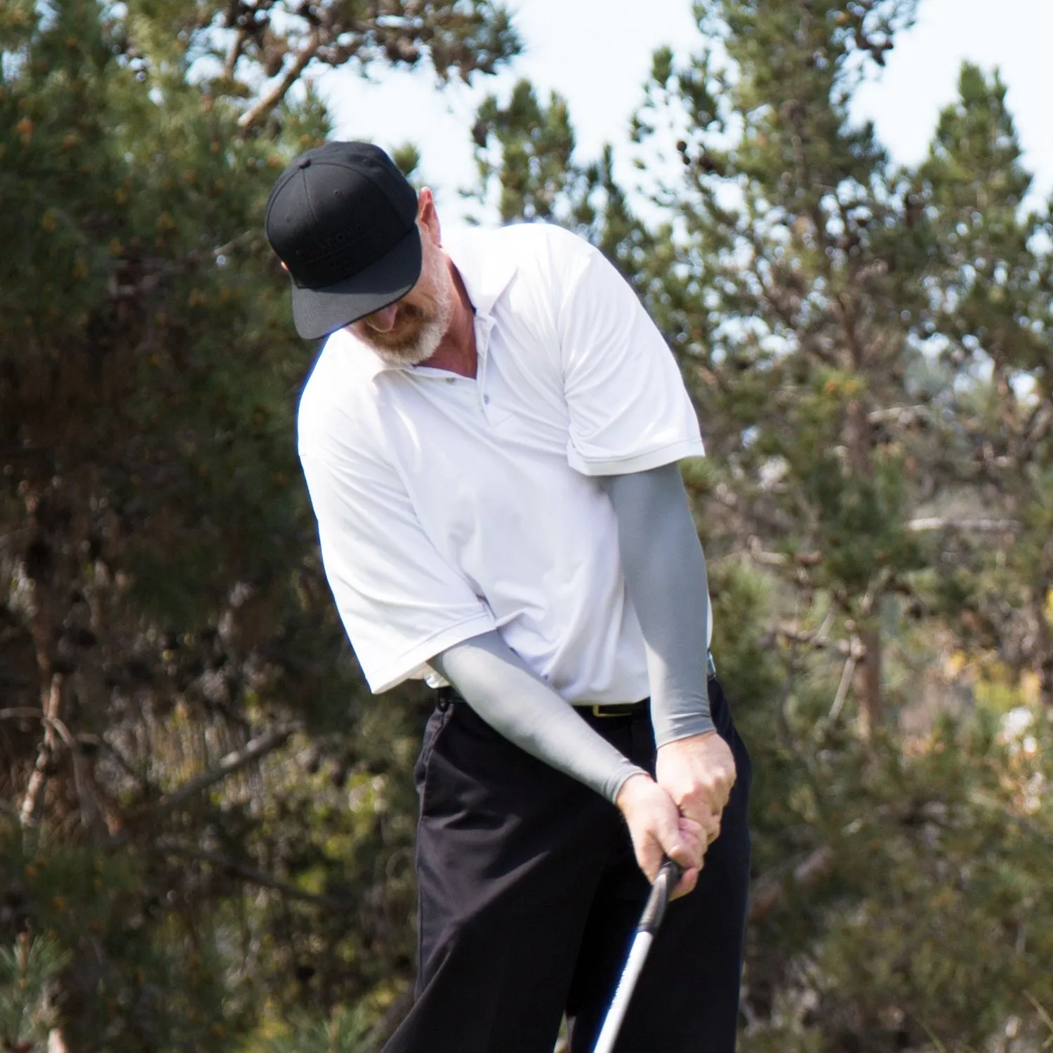 Suntan Skin Tone Full Arm Golf Sleeves