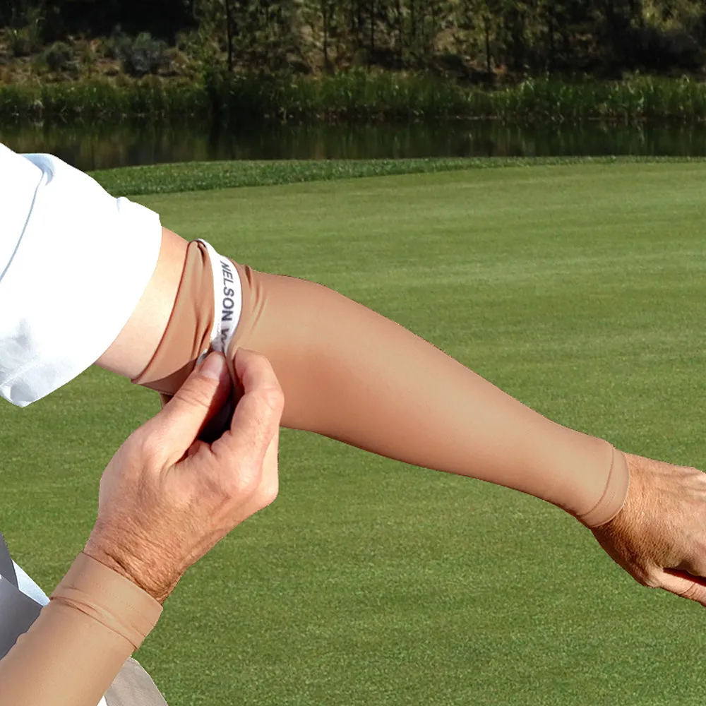 Suntan Skin Tone Full Arm Golf Sleeves