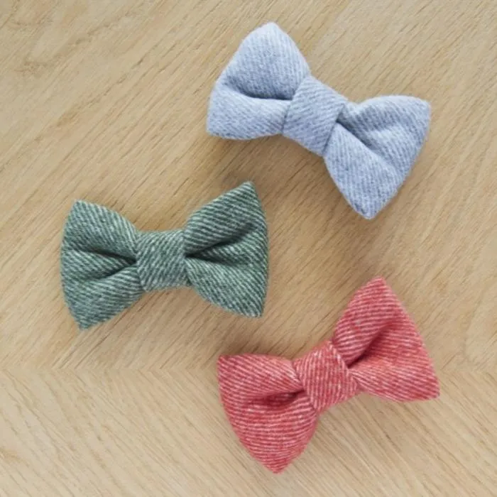Sweet William - Tweed Dog Bow Tie - Grey