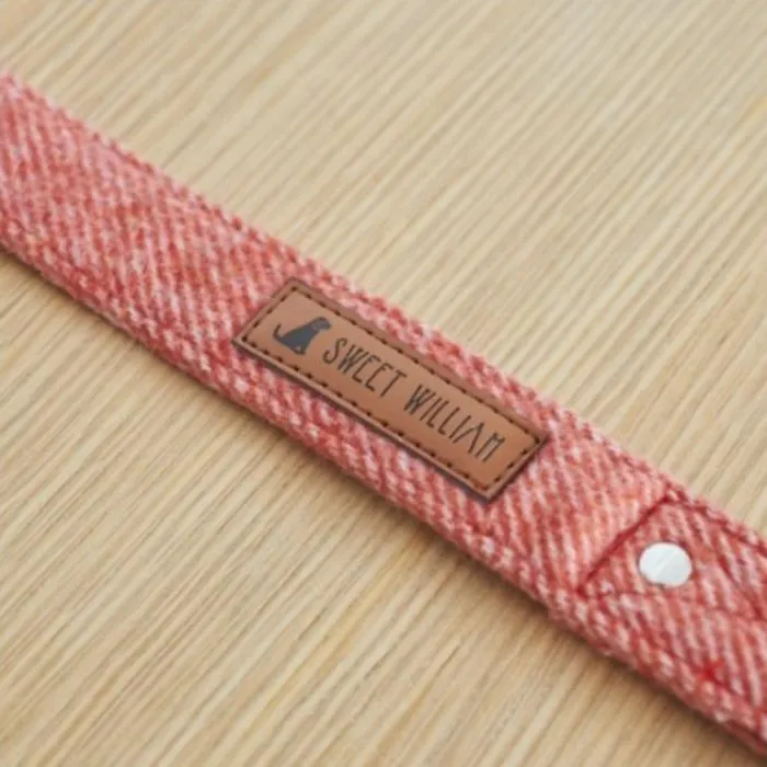 Sweet William - Tweed Dog Lead - Orange