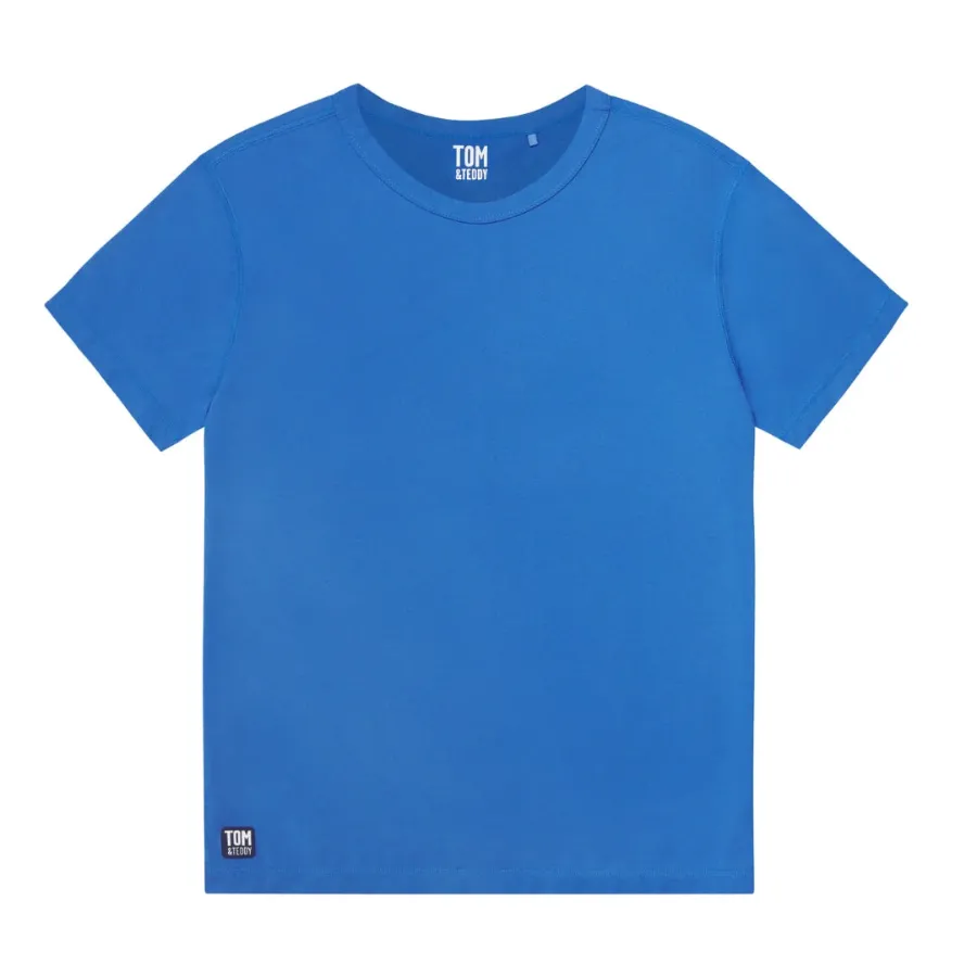 Tom & Teddy Mens Rash Tops Short Sleeves SNBSS - Nautical Blue