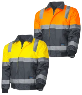 Tru Workwear Hi Vis 2 Tone Pilot Jacket c/w Reflective Tape TJ2946T4