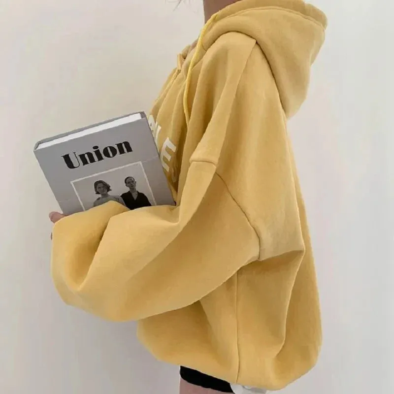 Vintage Letter Print Half Zip Hoody