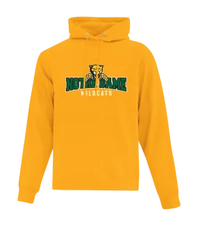 Wildcats Cotton Pull Over Hooded Sweatshirt with Embroidered Logo YOUTH
