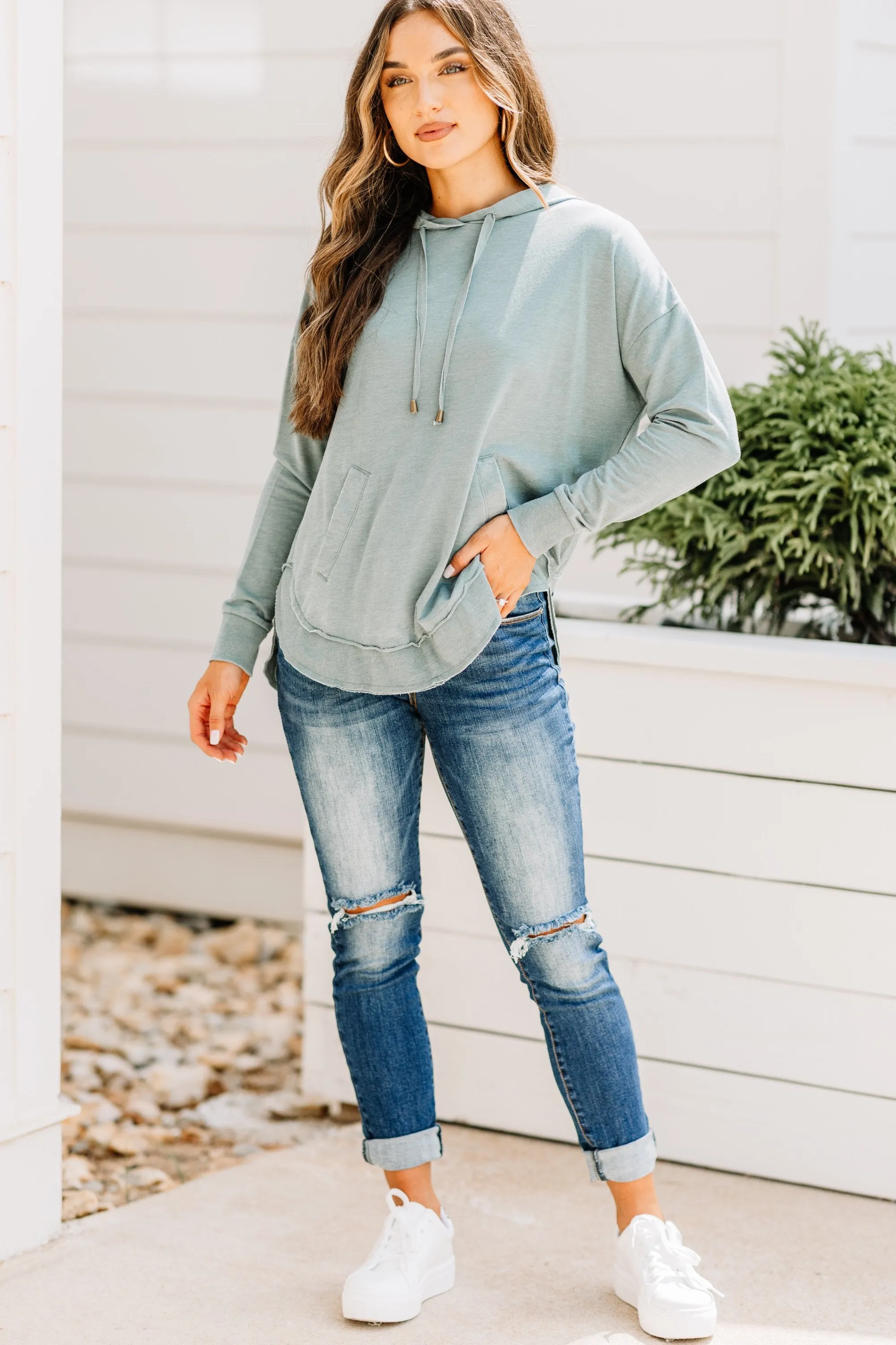 Z Supply: The Dakota Sea Green Hoodie
