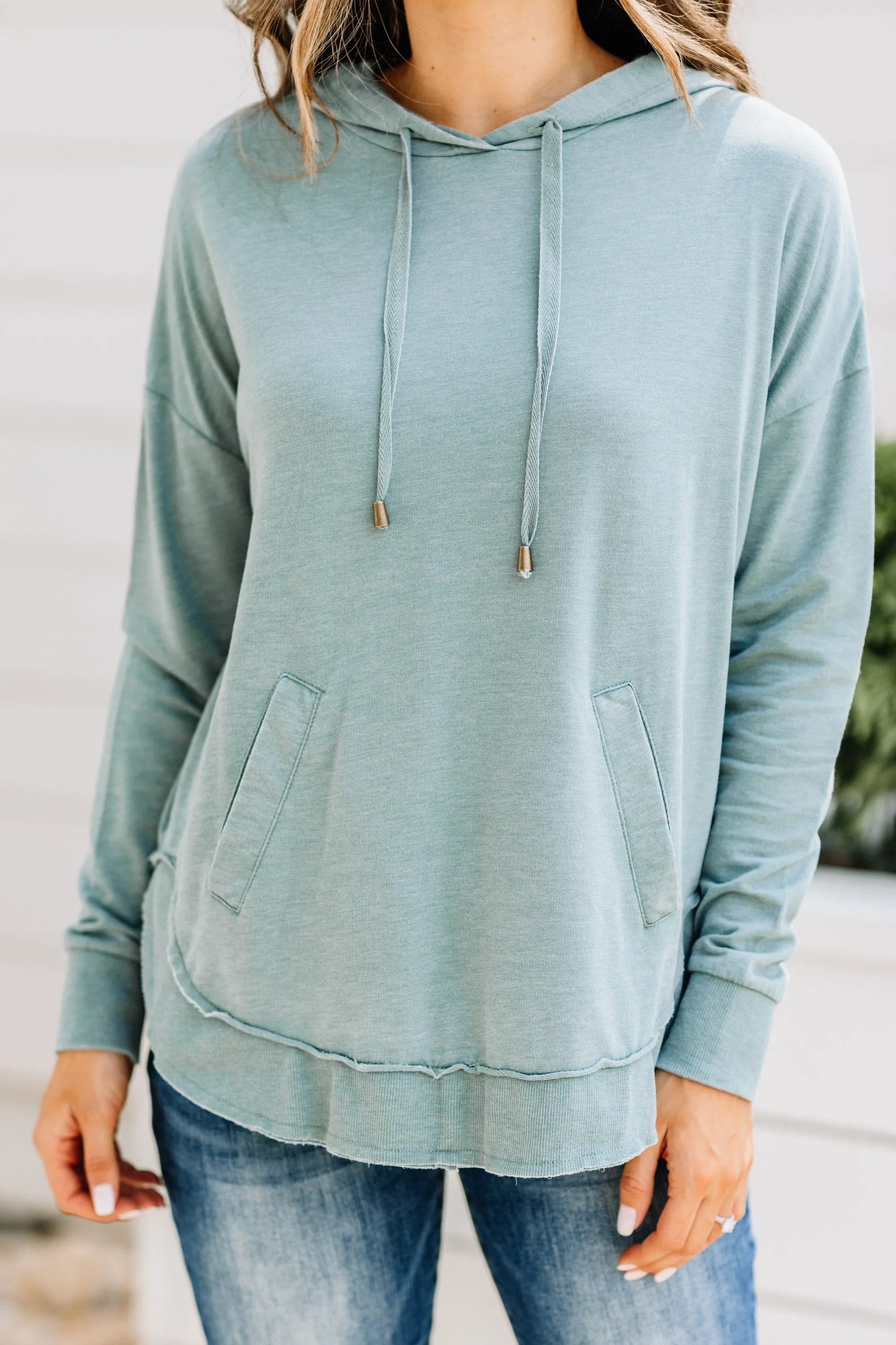 Z Supply: The Dakota Sea Green Hoodie