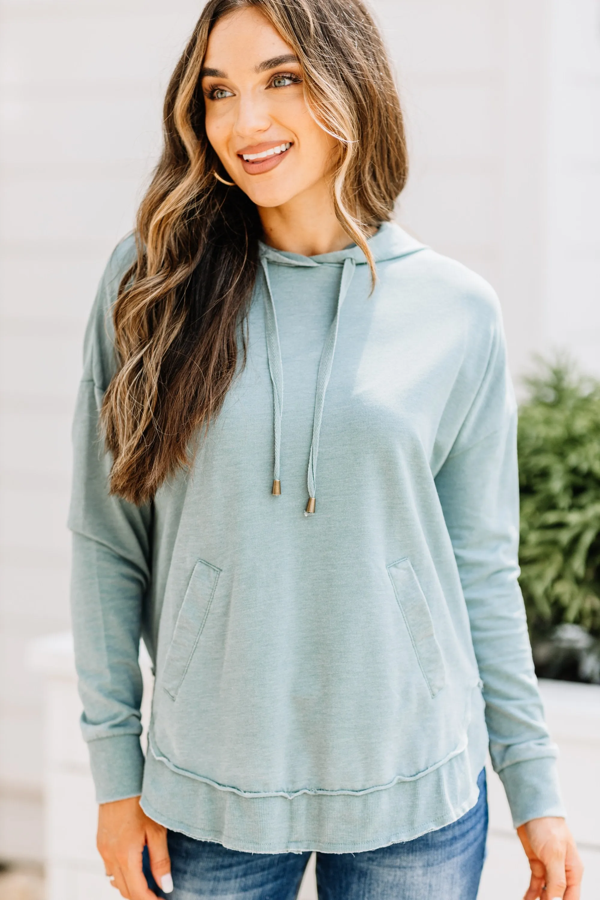 Z Supply: The Dakota Sea Green Hoodie